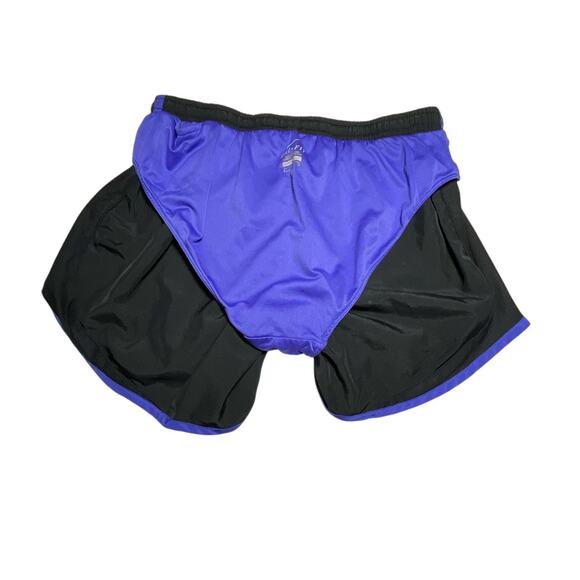 Nike Dri Fit Tempo Lined Running Shorts Black Purple Trim Womens Size Small - Picture 5 of 13
